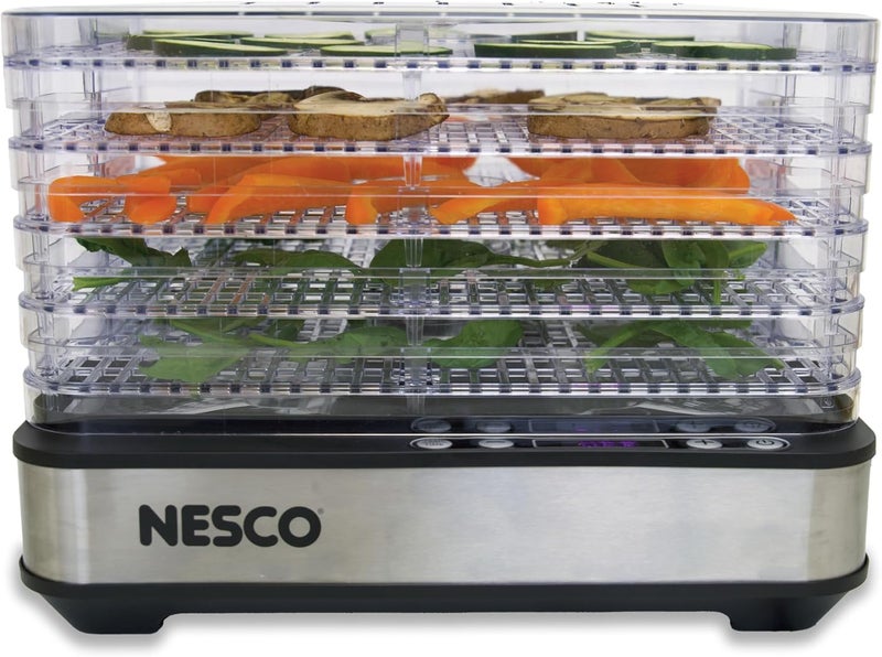 Nesco FD-5TC Snackmaster Food Dehydrator – 5 BPA-Free Trays, Adjustable Temp Control, Compact Design for Jerky, Fruit, Herbs, Pet Treats, 420W - Image 2